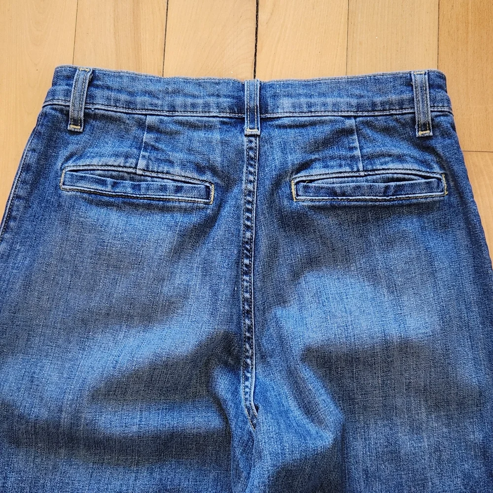 Nili Lotan Flora Pleated Wide Leg Jean - 26 - Picture 10 of 11